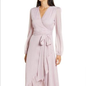 Wayf Meryl wrap gown